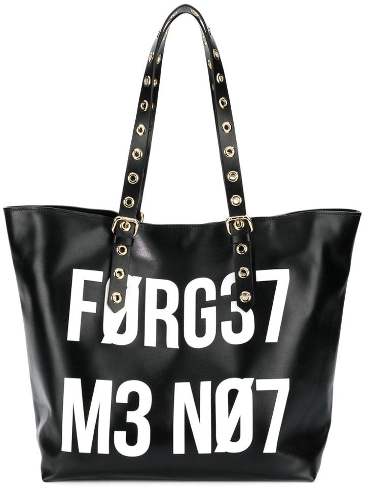 Red Valentino Red(v) Logo Print Tote Bag - Black