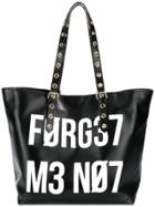 Red Valentino Red(v) Logo Print Tote Bag - Black
