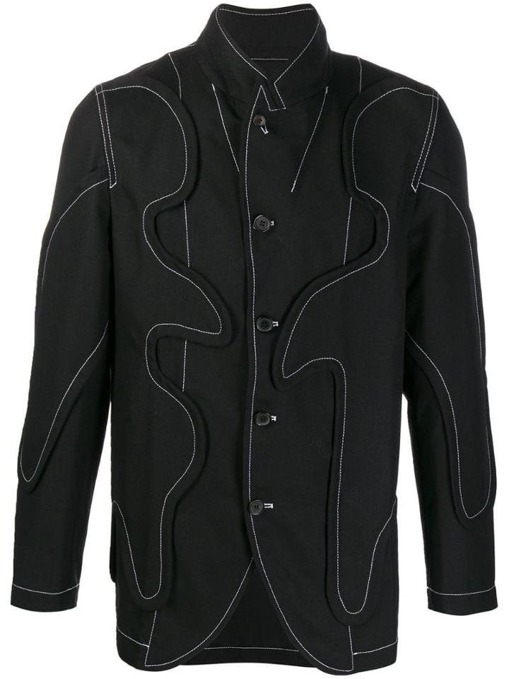 Comme Des Garçons Shirt Panelled Twill Jacket - Black