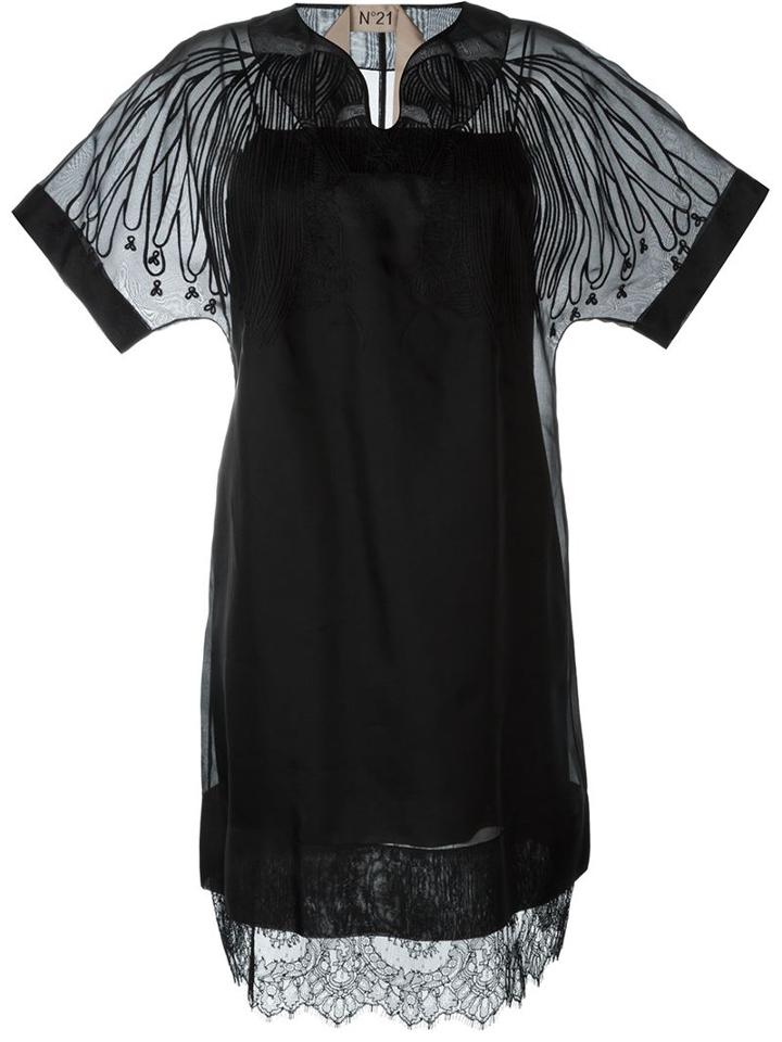 No21 Double Layer Lace Dress