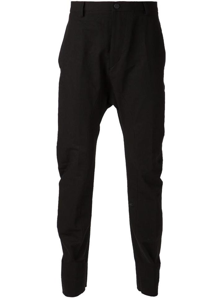 Poème Bohémien Straight Trousers, Men's, Size: 48, Black, Cotton