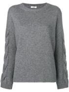 Peserico Round Neck Sweater - Grey