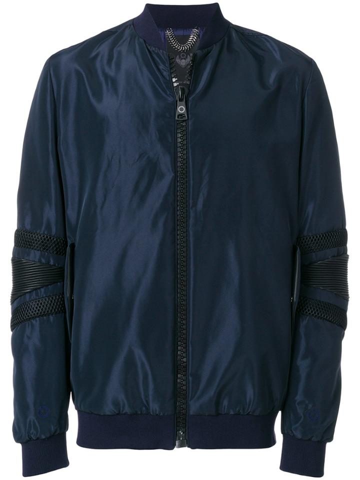Frankie Morello Victorio Bomber Jacket - Blue