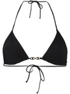 Tory Burch Gold-tone Detail Bikini Top - Black