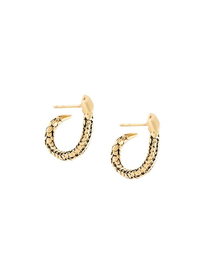 Aurelie Bidermann Mini 'tao' Hoop Earrings - Metallic