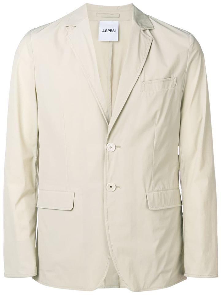 Aspesi Fitted Blazer - Neutrals