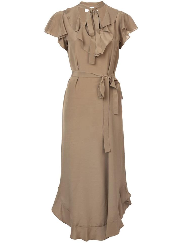 Zimmermann Flounce Midi Dress - Green