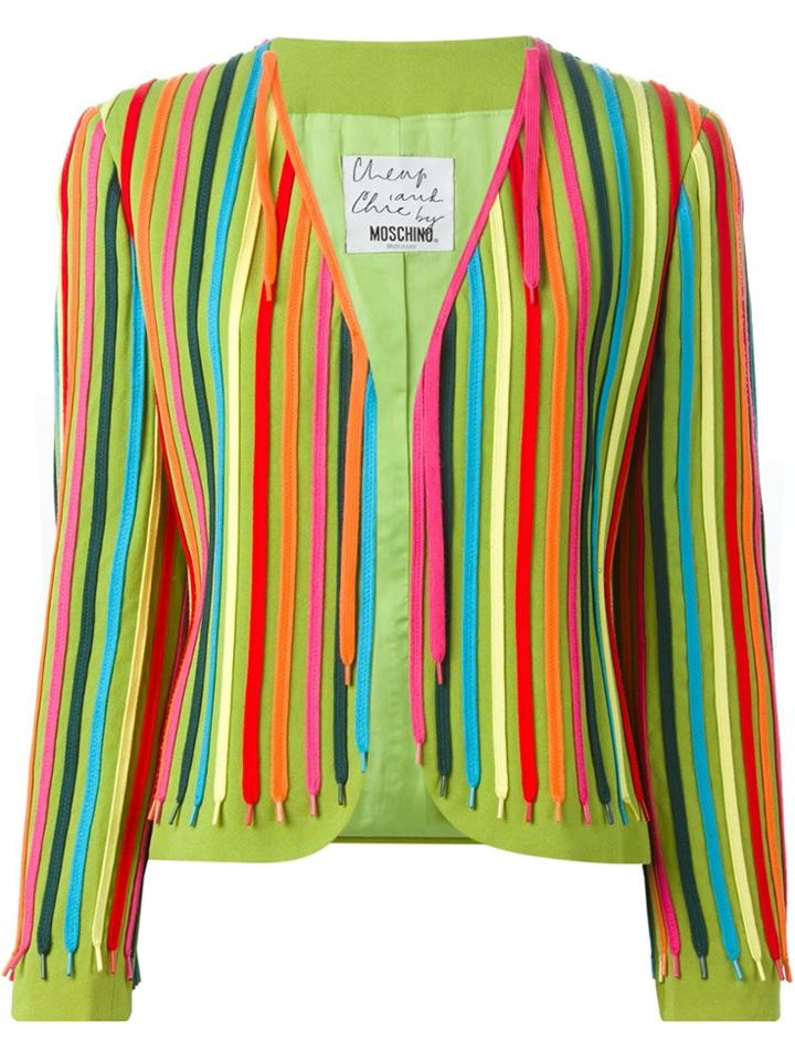 Moschino Vintage 'shoe Laces' Jacket - Multicolour
