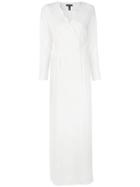 Escada Crepe Scallop Trim Jumpsuit - White