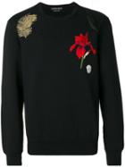 Alexander Mcqueen - Embroidered Sweatshirt - Men - Cotton - Xl, Black, Cotton