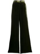 Etro High-waisted Wide-leg Trousers - Green
