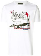 Diesel Black Gold Graffiti Print T-shirt - White