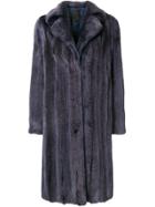 Liska Midi Oversized Coat - Blue
