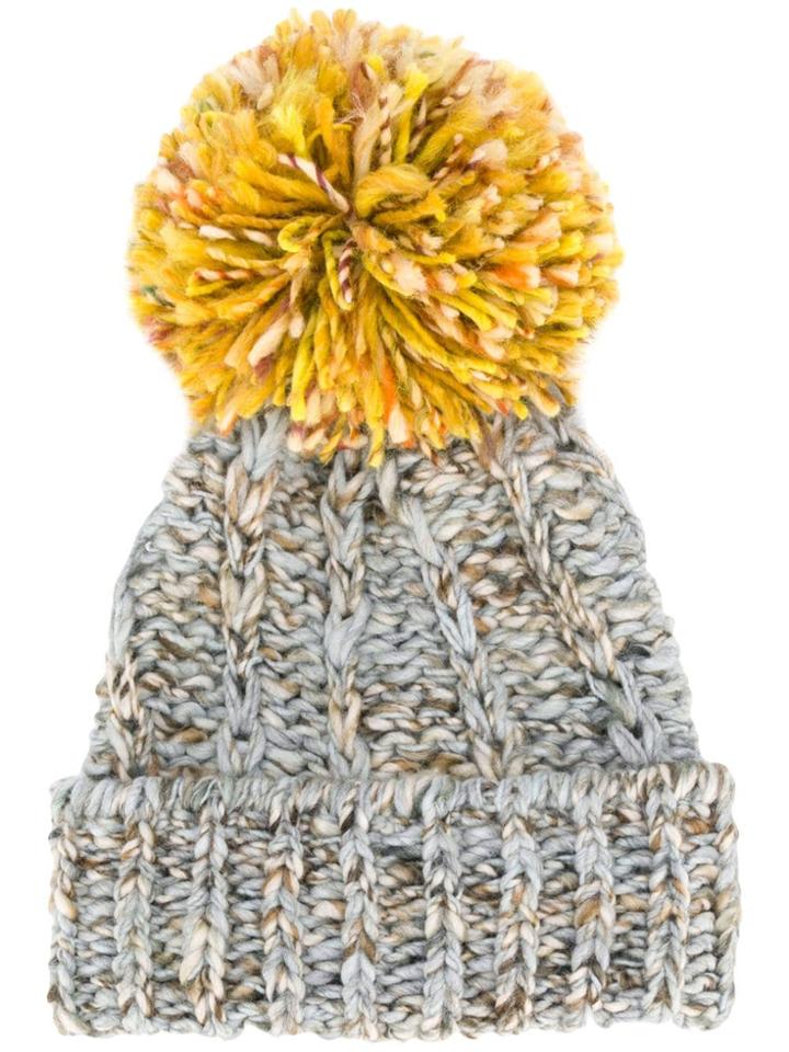 Super Duper Hats Contrast Pom-pom Beanie Hat - Grey