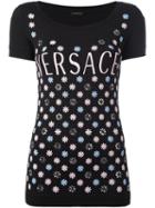 Versace Embellished Snowflake Logo T-shirt