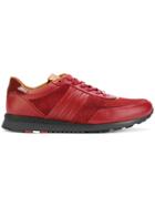 Bally Lace Up Trainers - Red