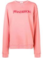 Jw Anderson Round Neck Sweatshirt - Pink