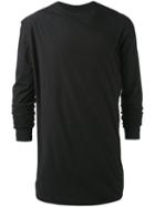 Rick Owens Drkshdw - Draped T-shirt - Men - Cotton - L, Black, Cotton