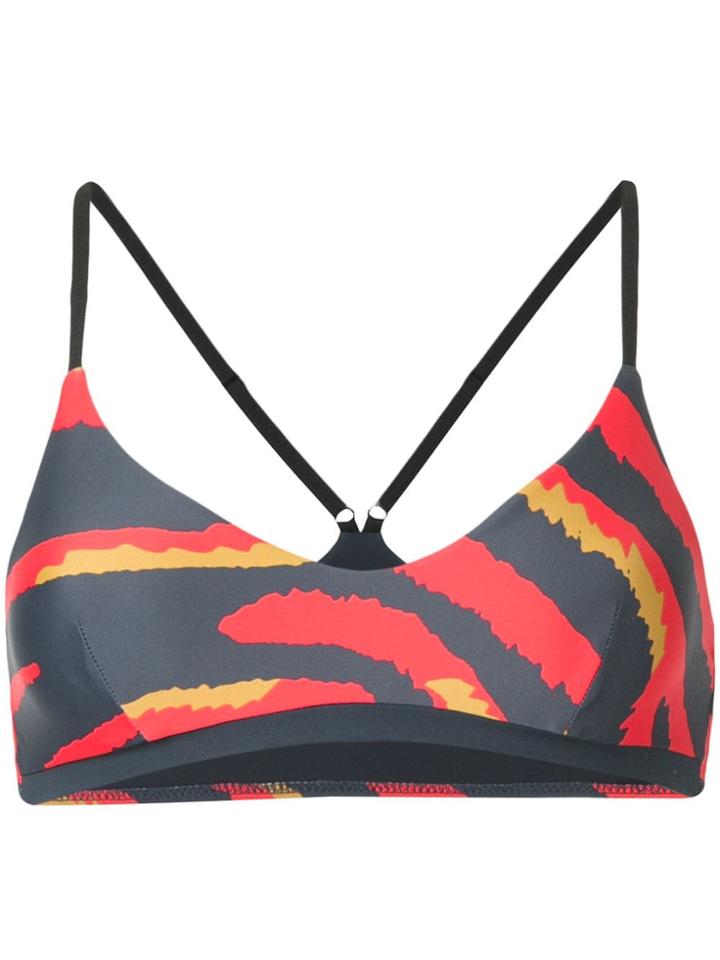 The Upside Tiger Print Bra - Grey