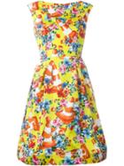 Moschino Floral And Traffic Cone Dress