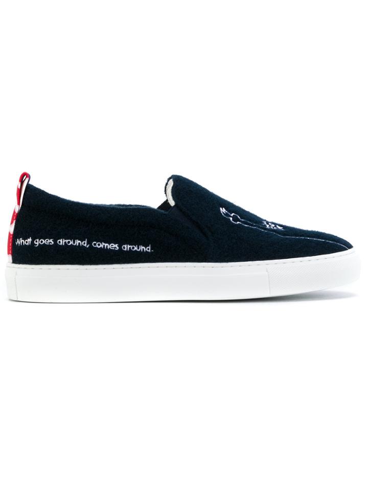 Joshua Sanders Ny Slip-on Sneakers - Blue