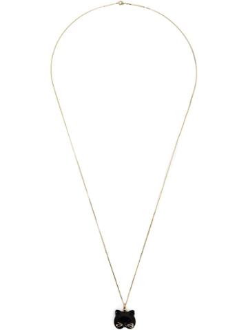Kristin Hanson Diamond Detail Cat Necklace, Women's, Black