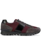 Prada Panelled Sneakers - Grey