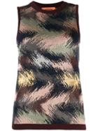 Missoni Sleeveless Knitted Top - Brown