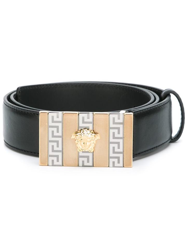 Versace 'greca' Detail Buckle Belt