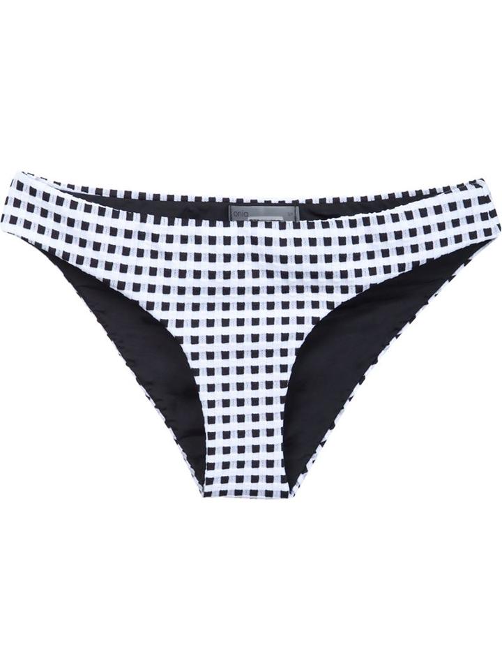 Onia 'lily' Gingham Check Bikini Bottoms