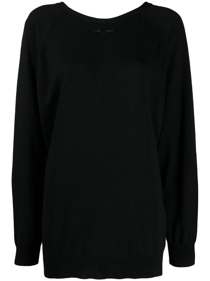 Barbara Bui Round Neck Jumper - Black
