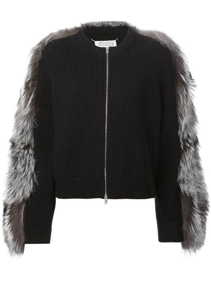 Maison Margiela Fox Fur Sleeve Jacket
