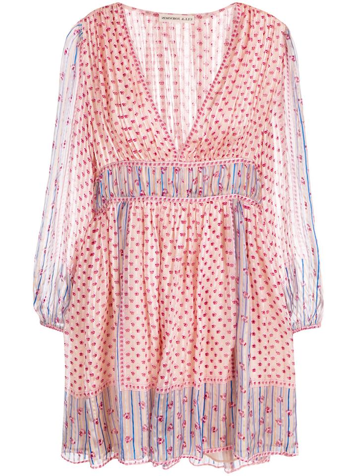 Ulla Johnson Martine Short Dress - Pink & Purple