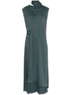 Joseph Birley Pleat Skirt Dress - Green