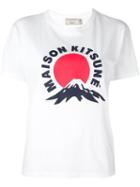 Maison Kitsuné 'mont Fuji' T-shirt, Women's, Size: Small, White, Cotton