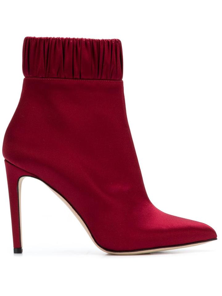 Chloe Gosselin Gathered Ankle Boots