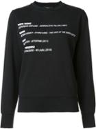 Yang Li Graphic Print Sweatshirt, Women's, Size: 42, Black, Cotton