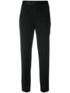 Alexander Wang Slim-fit Trousers, Women's, Size: 2, Black, Polyester/spandex/elastane/silk
