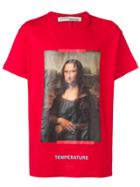 Off-white Mona Lisa Print T-shirt - Red