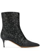 Maison Margiela Glitter Ankle Boots - Black