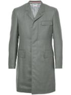 Thom Browne Super 120s Chesterfield Overcoat - Grey