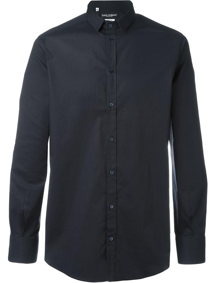 Dolce & Gabbana Classic Shirt, Men's, Size: 38, Cotton/spandex/elastane