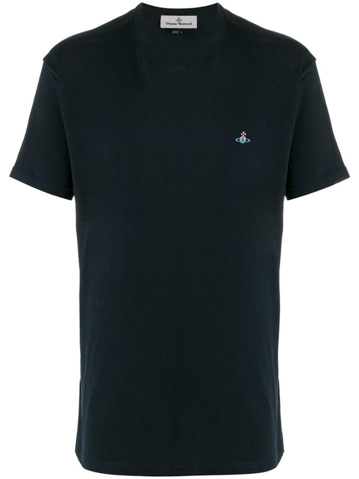 Vivienne Westwood Orb Embroidery T-shirt - Blue