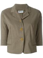 Romeo Gigli Vintage Three-quarter Sleeve Jacket - Brown