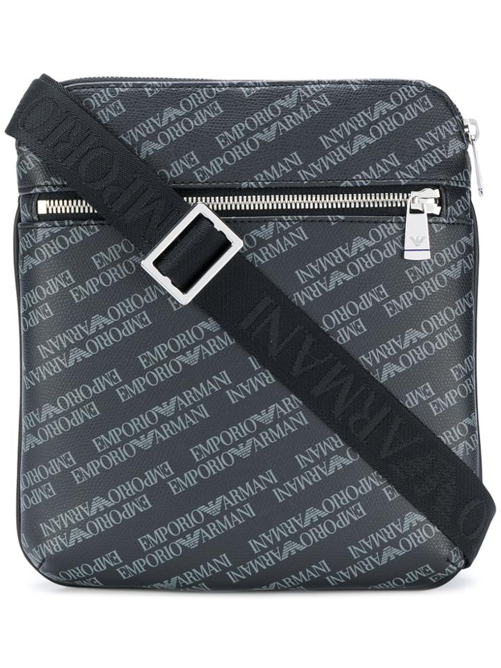 Emporio Armani Branded Shoulder Bag - Black