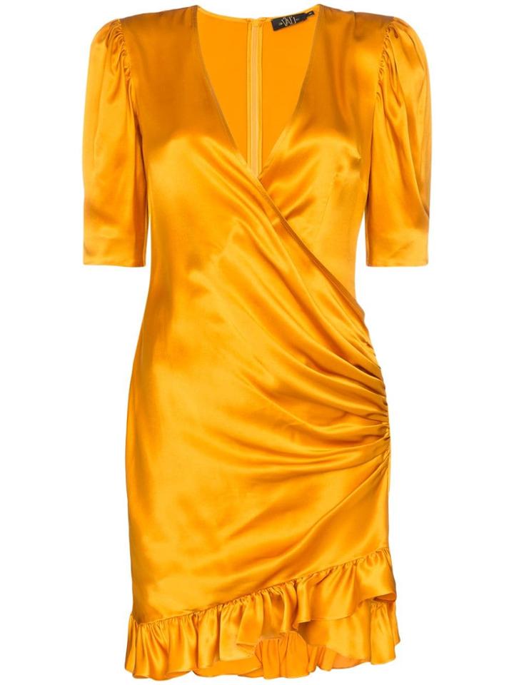De La Vali Shanna Silk Dress - Orange