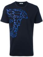 Versace Collection Medusa Embossed Print T-shirt, Men's, Size: Large, Black, Cotton