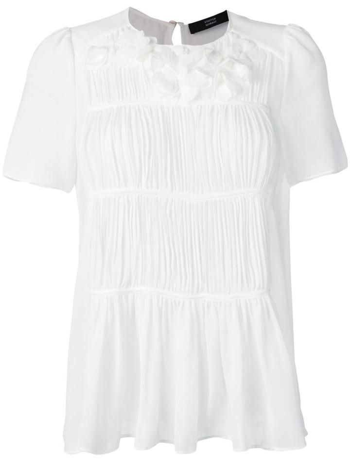 Steffen Schraut Ruched Blouse - White