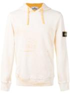 Stone Island Kangaroo Pocket Drawstring Hoodie, Men's, Size: Large, Nude/neutrals, Cotton