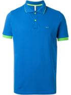 Sun 68 Collar And Sleeve Trim Detail 'super Vintage' Polo Shirt